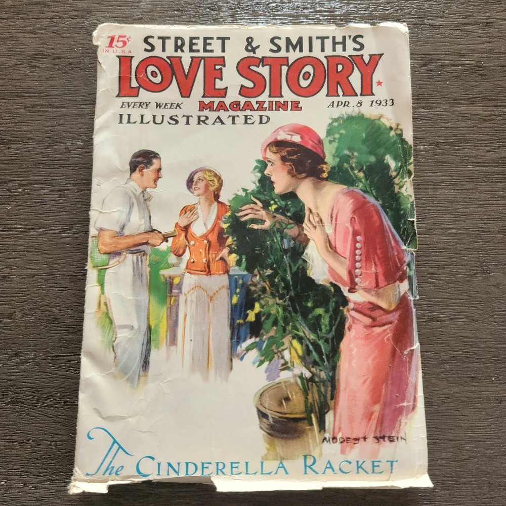 Old 1933 love story magazine